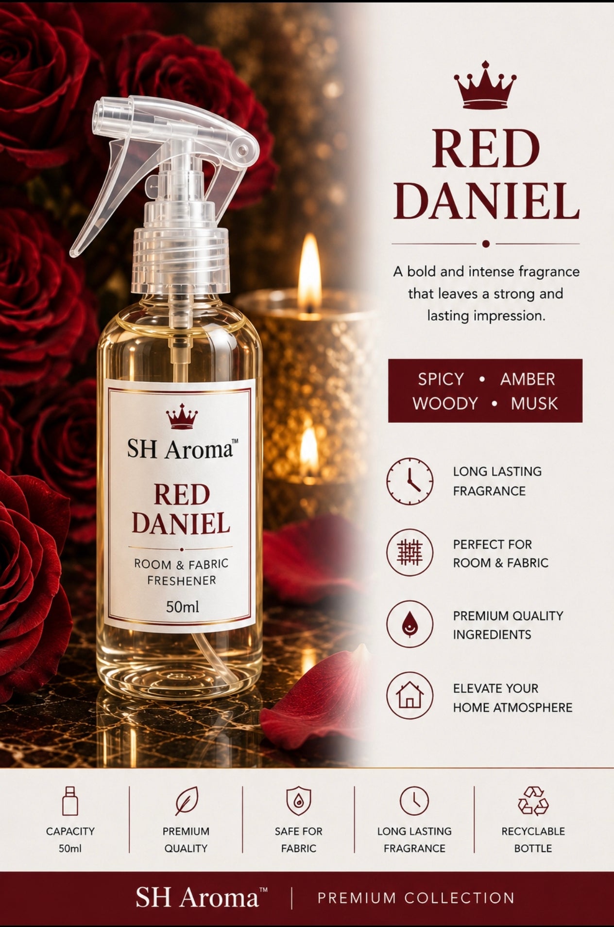 SH Aroma Red Daniel Air Freshener 50ml