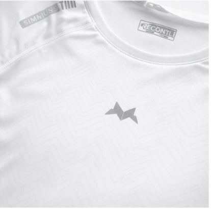SimHustler Performance Training T-Shirt – White (89% Nylon | 11% Spandex)