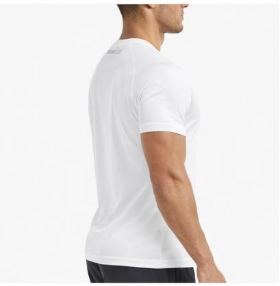 SimHustler Performance Training T-Shirt – White (89% Nylon | 11% Spandex)