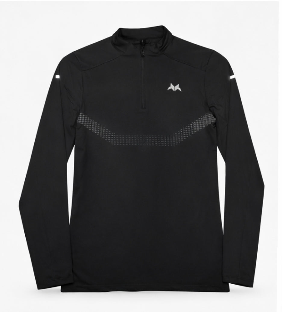 SimHustler Performance Quarter-Zip Training Top – Black