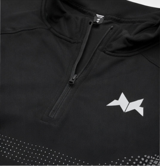 SimHustler Performance Quarter-Zip Training Top – Black