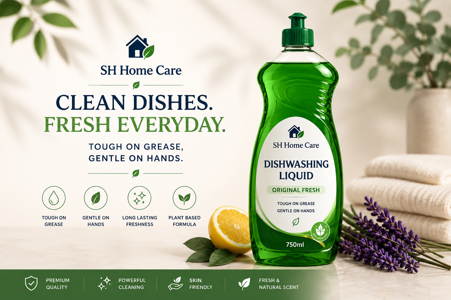 SH Home Care Dishwashing Liquid 750ml