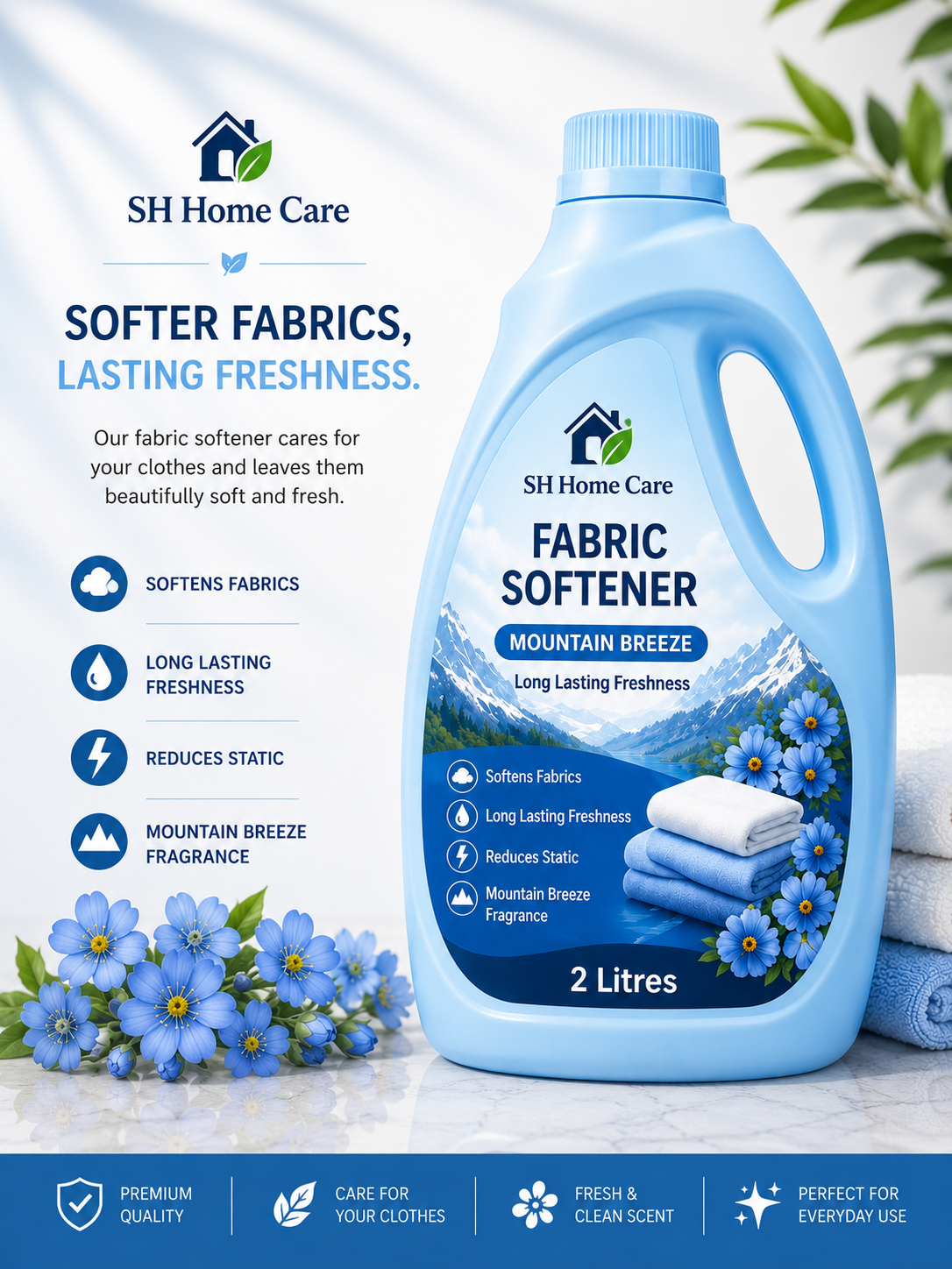 SH Home Care Fabric Softener 2L