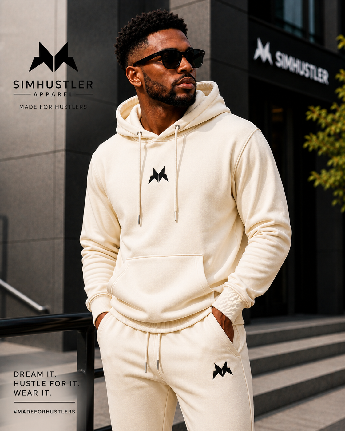 SIMHUSTLER Premium Unisex Hoodie Set – July Special